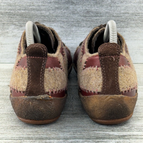 Merrell Womens 9 Milan Autumn Cross Wool Red Leather Crepe Sole Hiking Fall 0307 - Picture 9 of 16